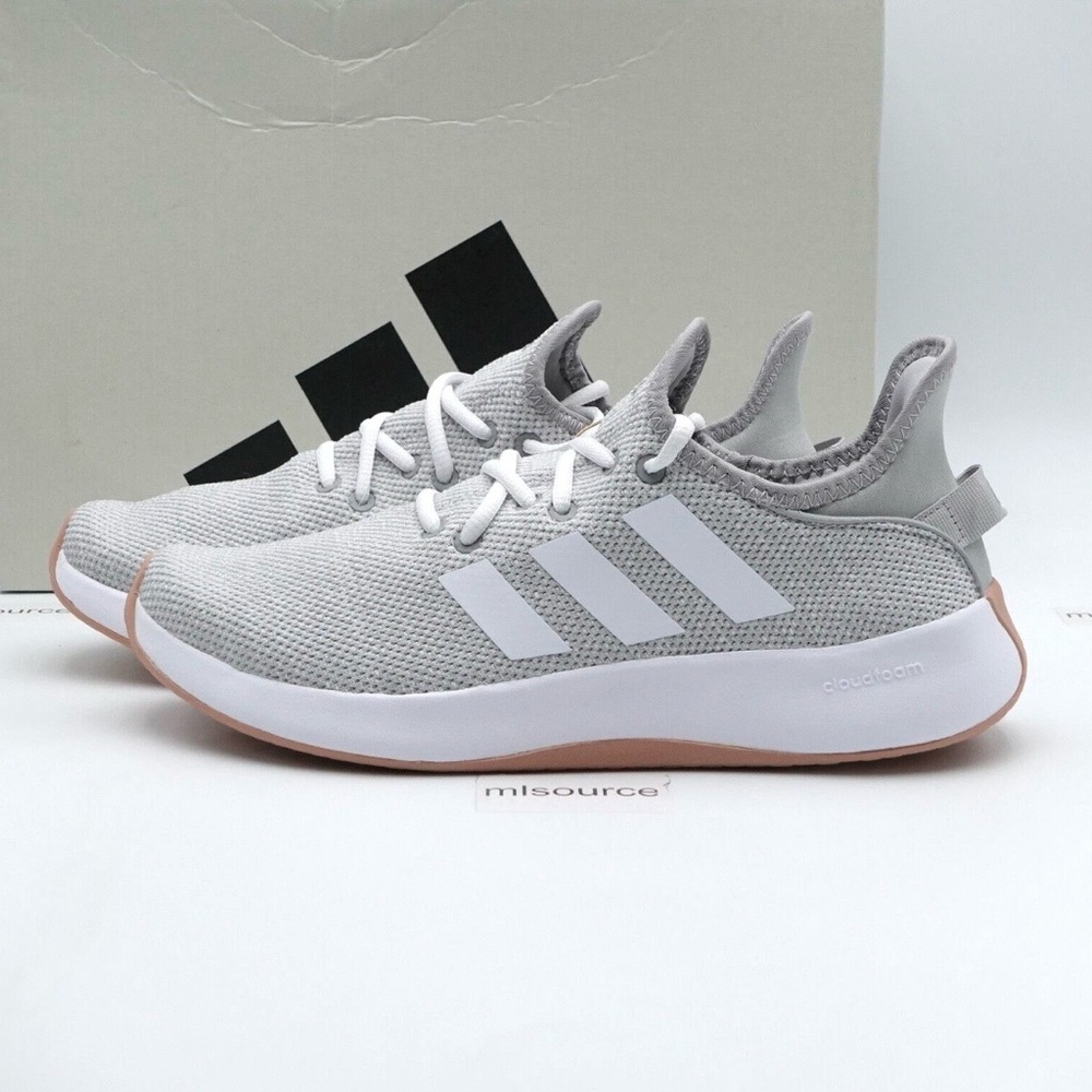 adidas Cloudfoam Pure Grey Clay Women's Sneakers Size 6 IG7379